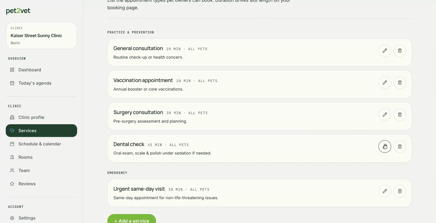 Eine Leistung an deinen Ablauf anpassen